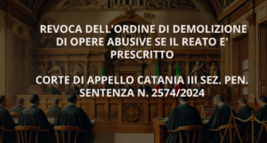 revoca ordine di demolizione