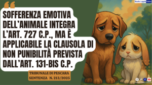 131bis applicabile a maltrattamenti di animali sentenza tutino davide avvocato
