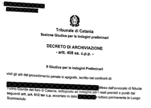 decreto di archiviazione revenge porn avvocato penalista catania 612ter
