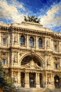 corte di cassazione dipinto by davide tutino