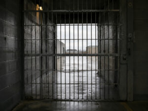 misure-prevenzione-lunga-detenzione-cancello-carcere Cancello interno di un istituto penitenziario con area esterna visibile oltre le sbarre